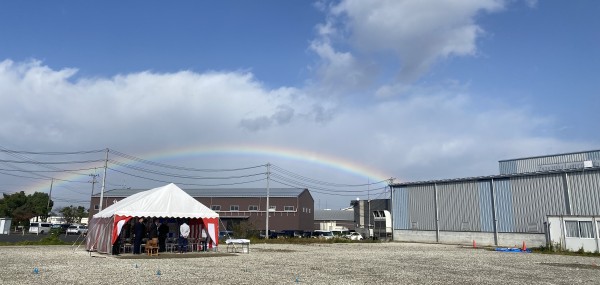 本社物流センター建設に向けた地鎮祭を執り行いました
